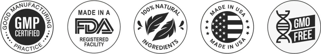 GlucoTonic Certification Badges